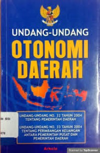 UNDANG-UNDANG OTONOMI DAERAH